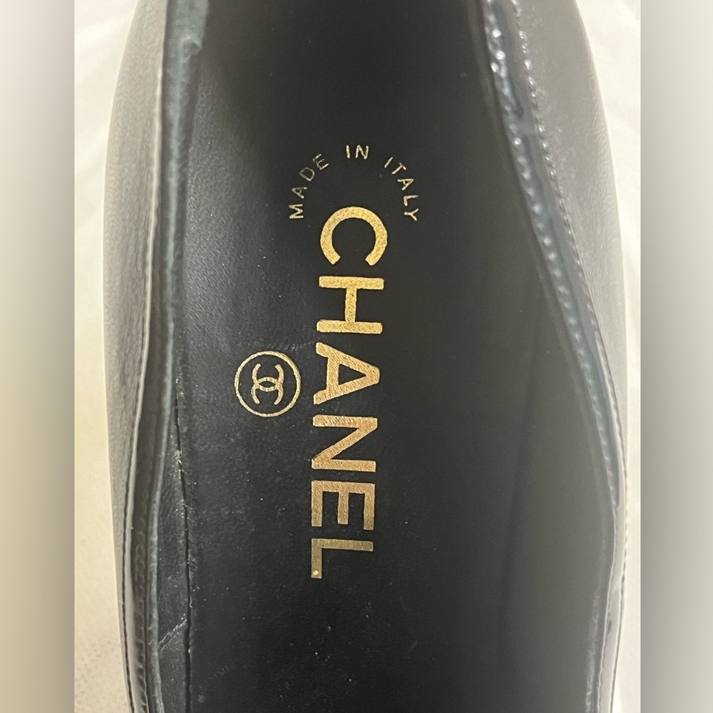 Chanel women black heels size 8.5 - Picture 9 of 15